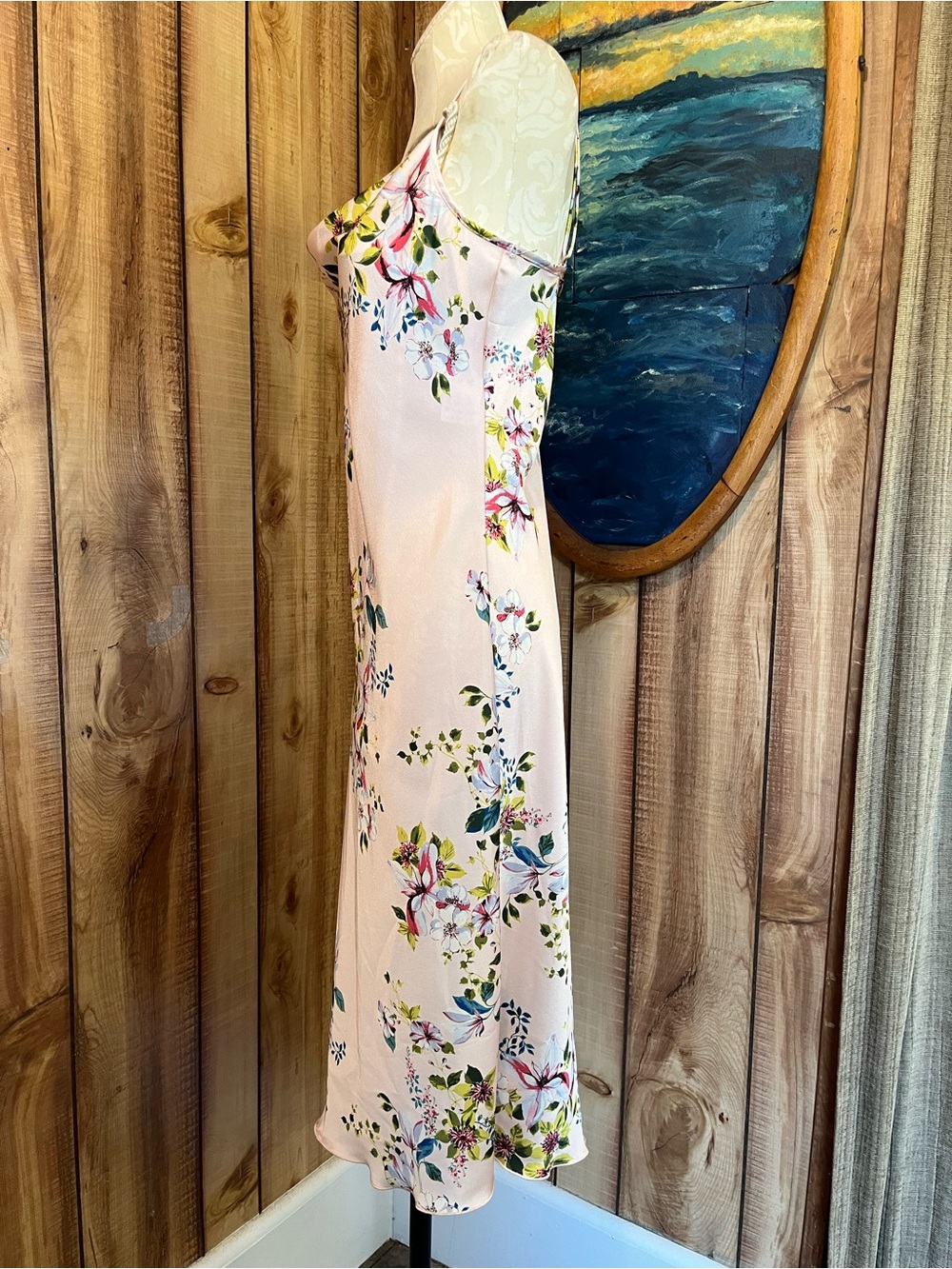 💋 bebe Light Pink Floral Slip Dress - Picture 3 of 4